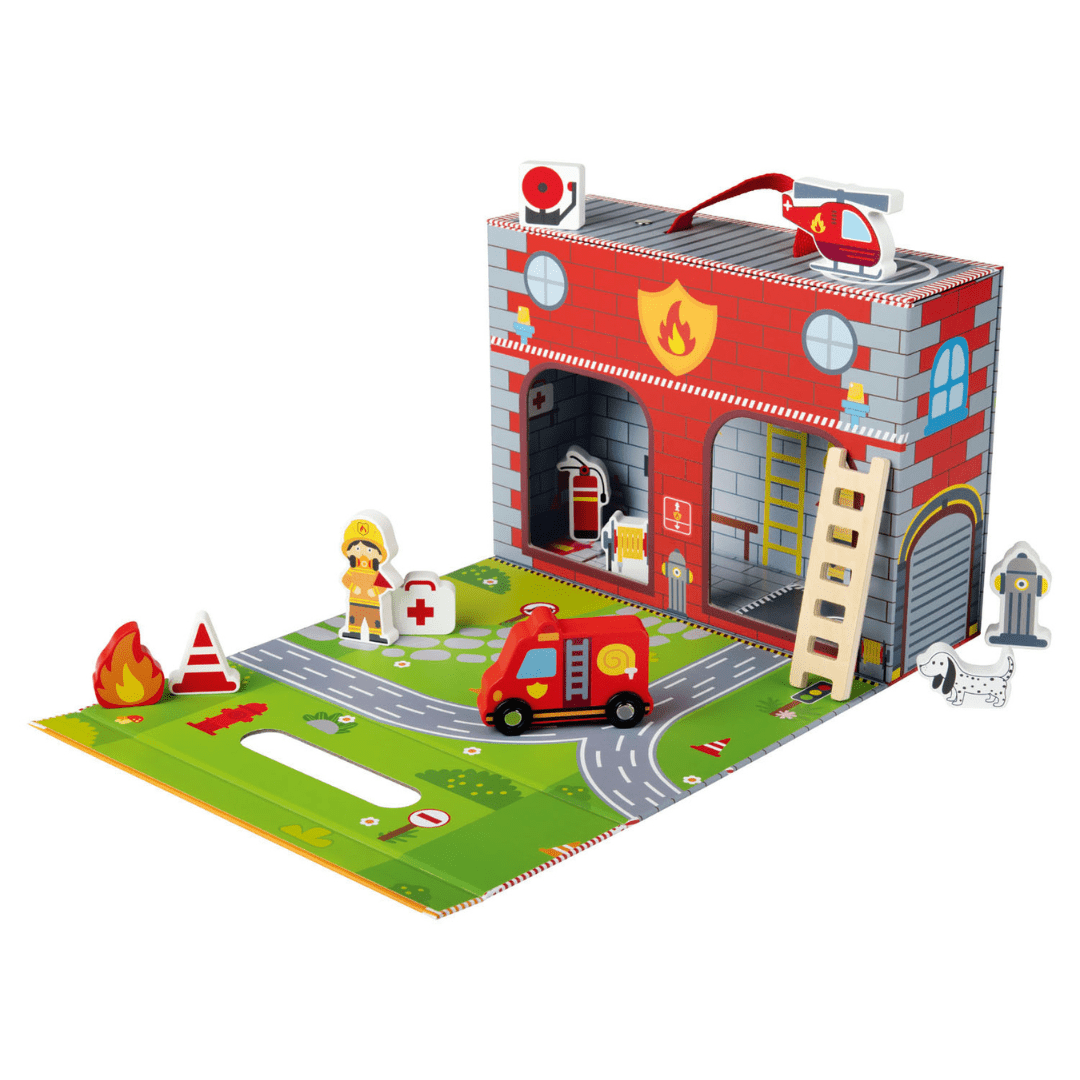 Playtive Fire Station Play Suitcase – EUROPEAN HOUSE HOLD