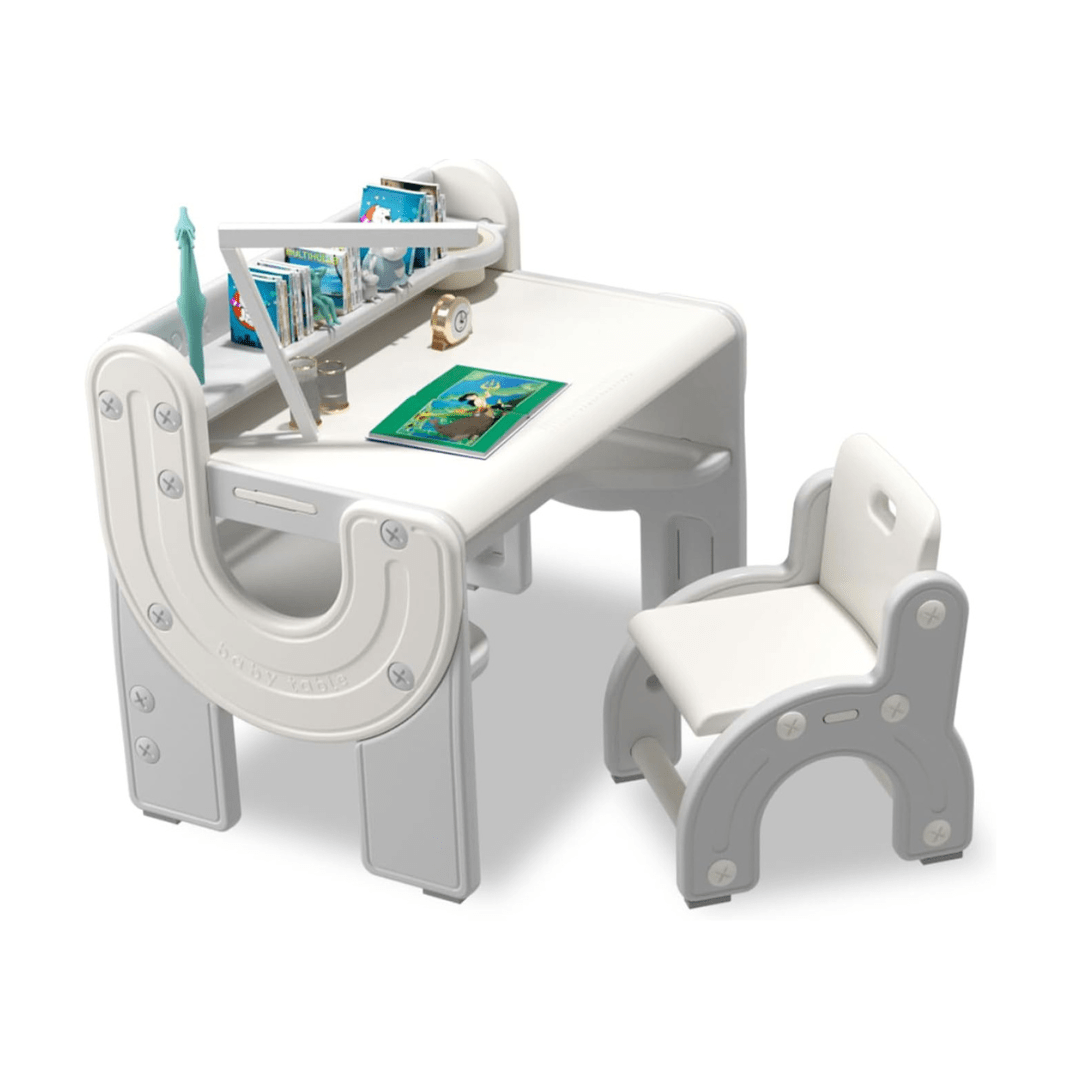 Kids drawing table and chair set with erasable tabletop – fun and functional furniture for creative play in Lebanon