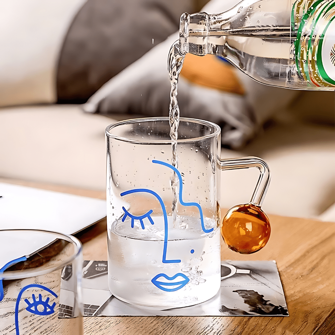 Creatieve Portret Glazen Beker 280ml/400ml Creative