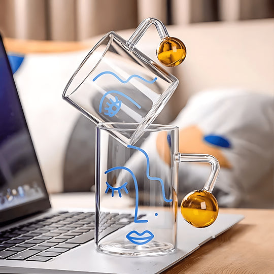 Creatieve Portret Glazen Beker 280ml/400ml Creative