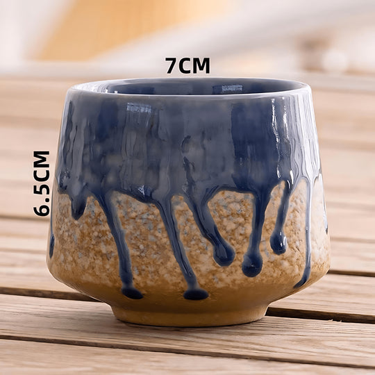 Retro Japanse stijl ruw aardewerk handgemaakte theekop 150ML