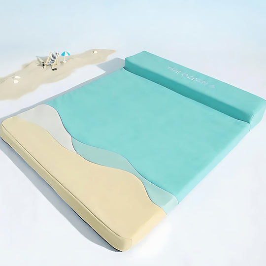 سرير كبير للحيوانات الأليفة من الإسفنج البارد للصيف، قابل للغسل وفخم