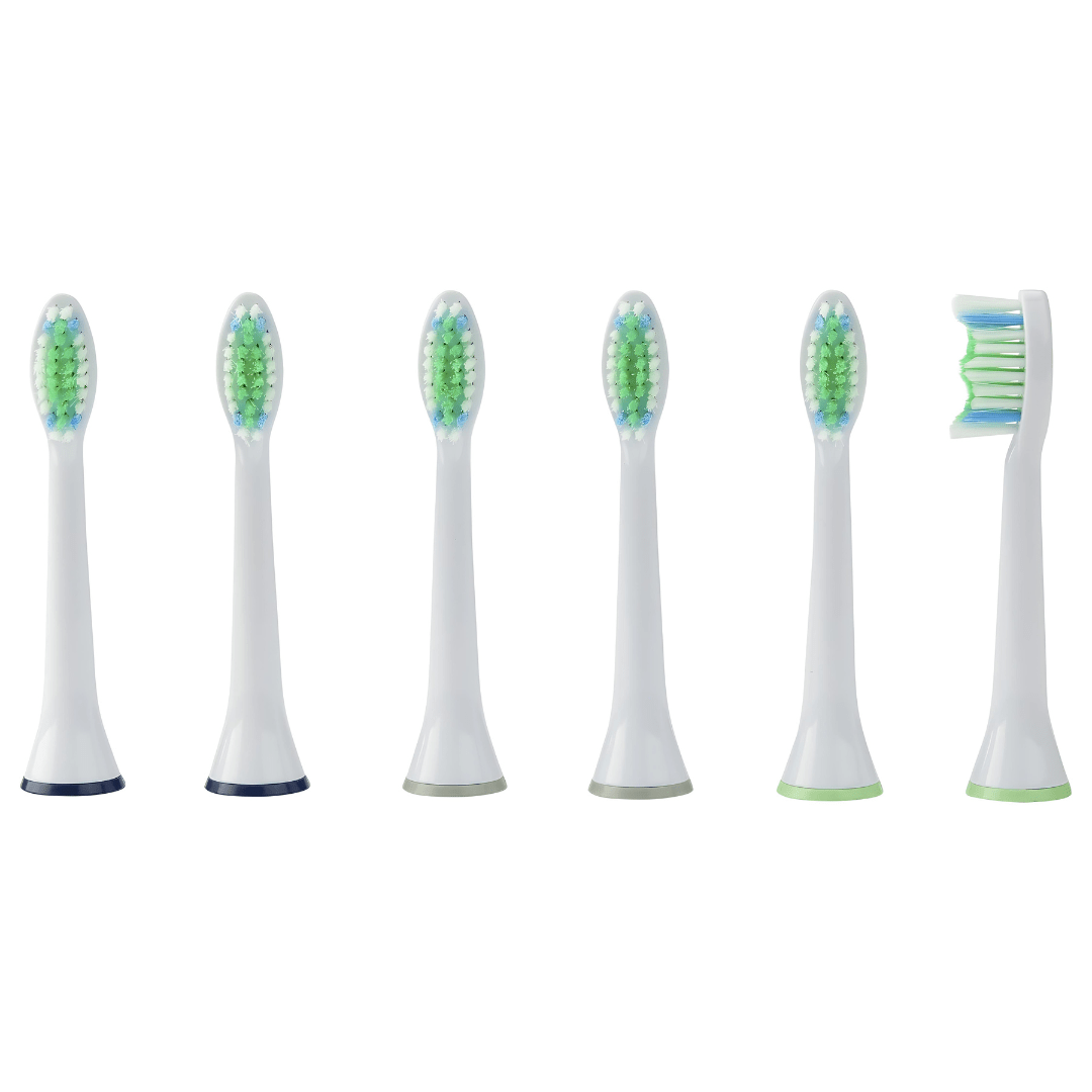 Nevadent Replacement Heads For Tooth brushes 6 pieces