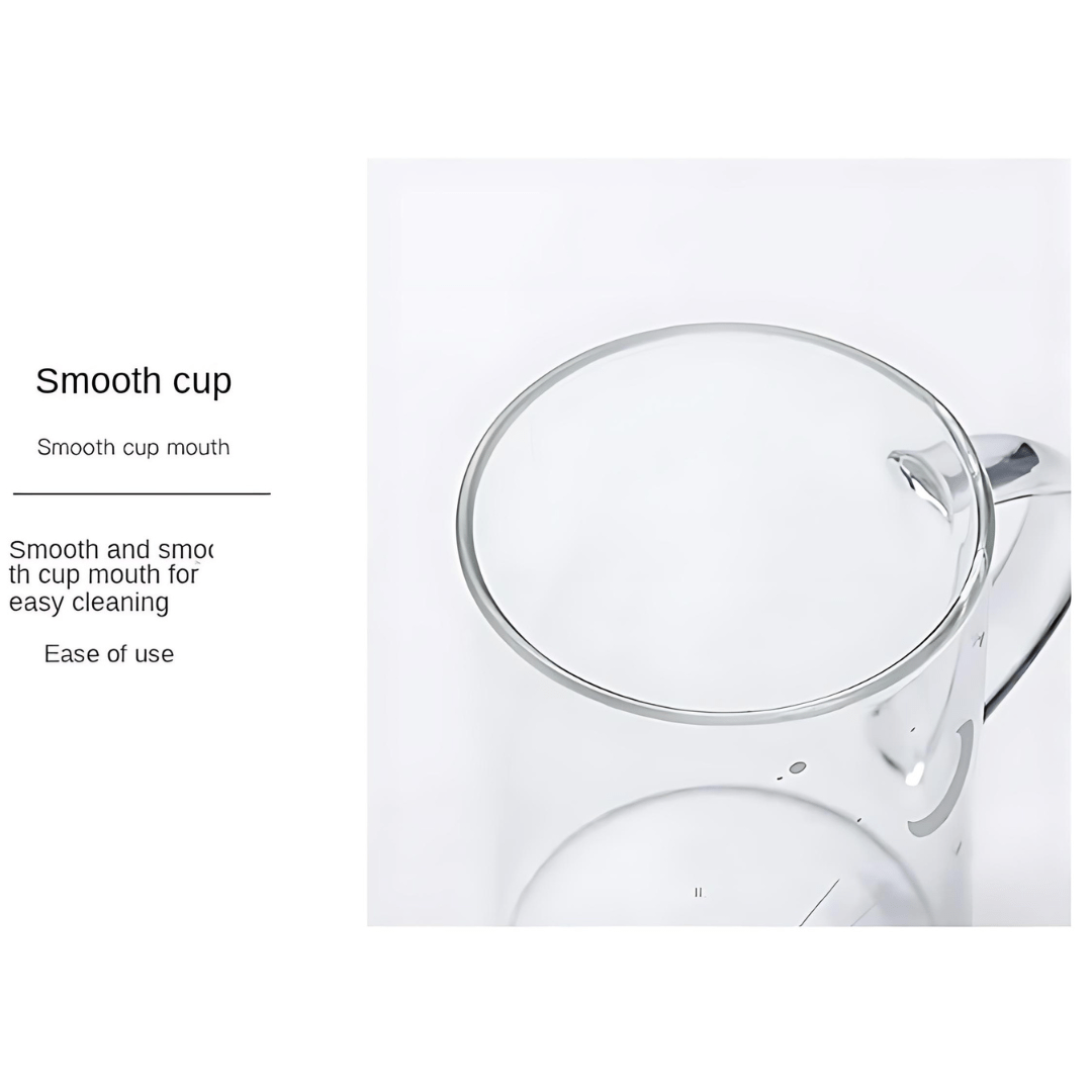 Starry Sky Luminous Creative Clear Glass Cup 450ML With Lid And Spoon