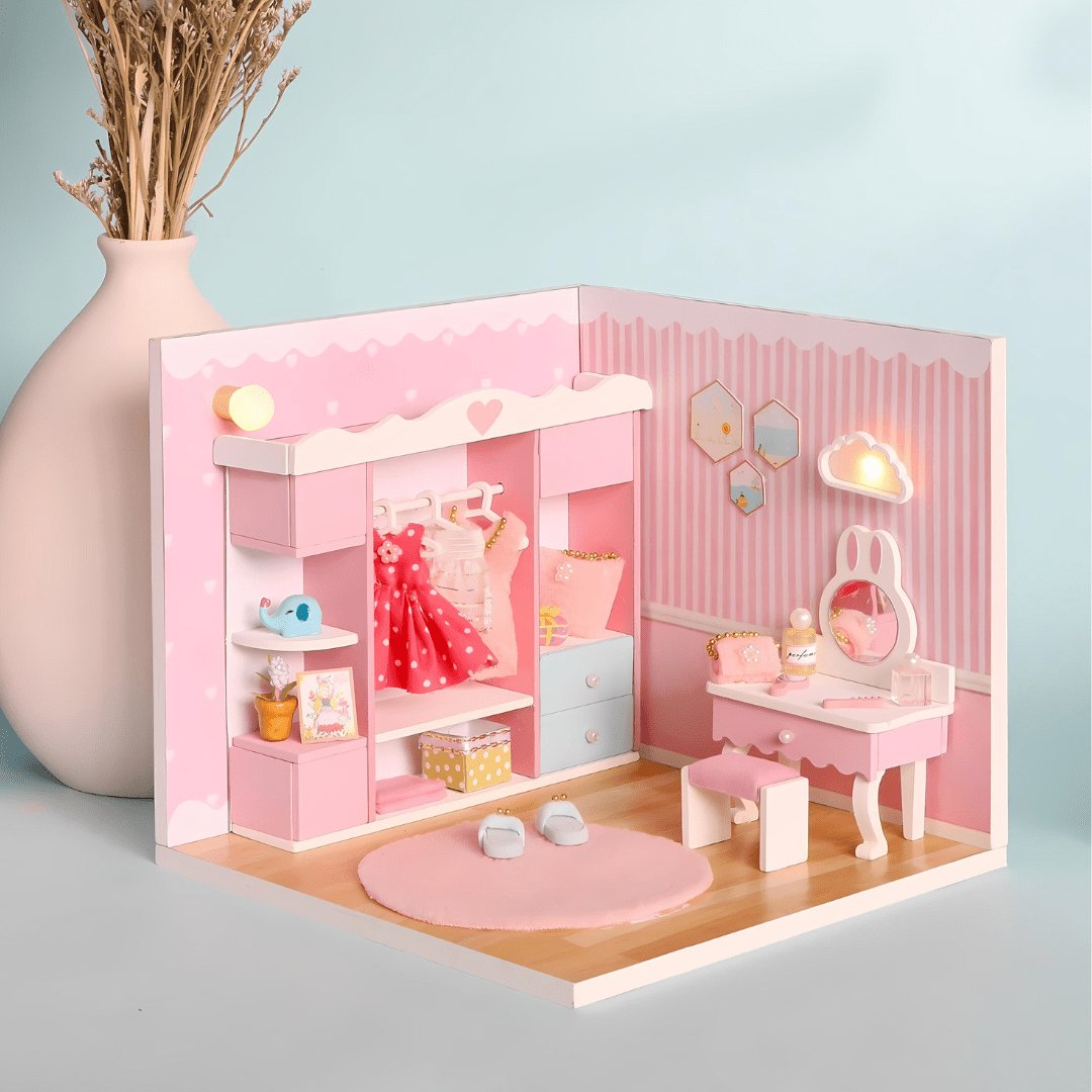 DIY Miniature Wooden Princess Room – LED Light