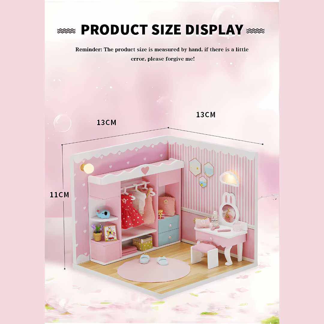 DIY Miniature Wooden Princess Room – LED Light