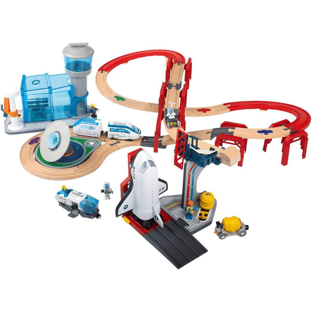 Playtive Space Station Railway Set 75 Pieces 4.2m EUROPEAN HOUSE HOLD