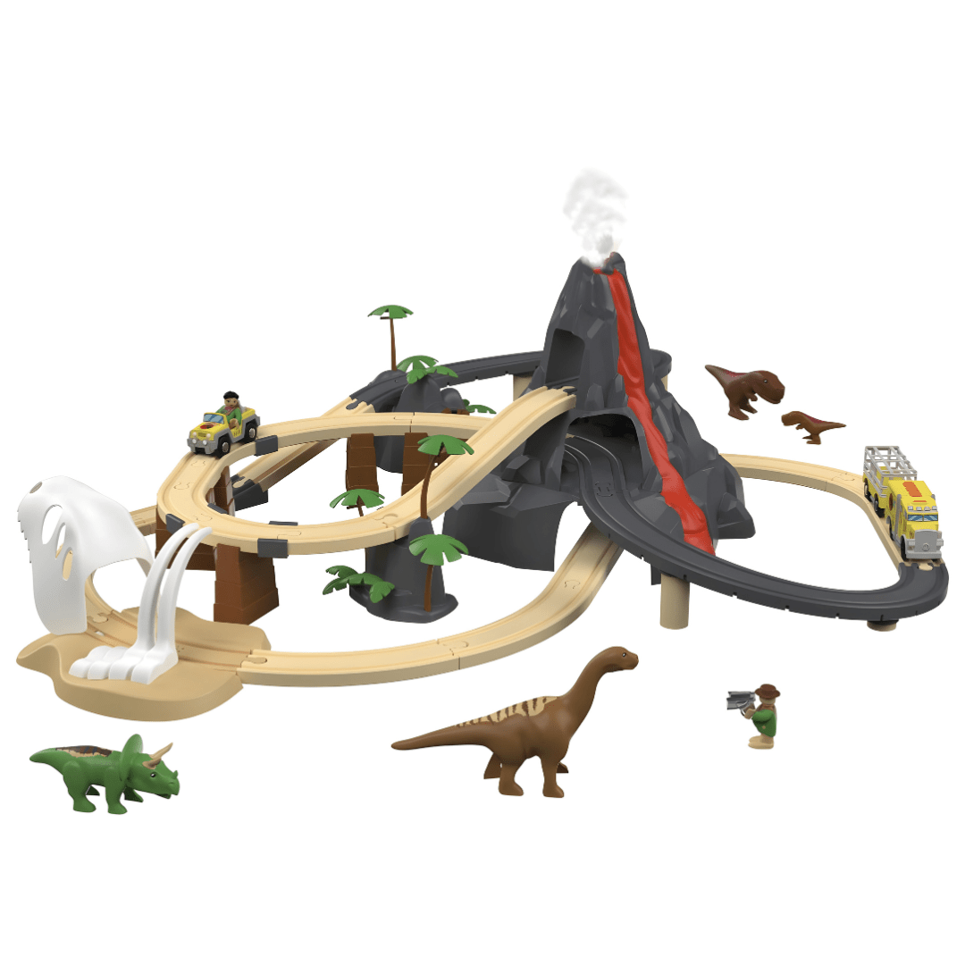 Playtive Railway Set Dino Park 65 Pieces 4.2m EUROPEAN HOUSE HOLD