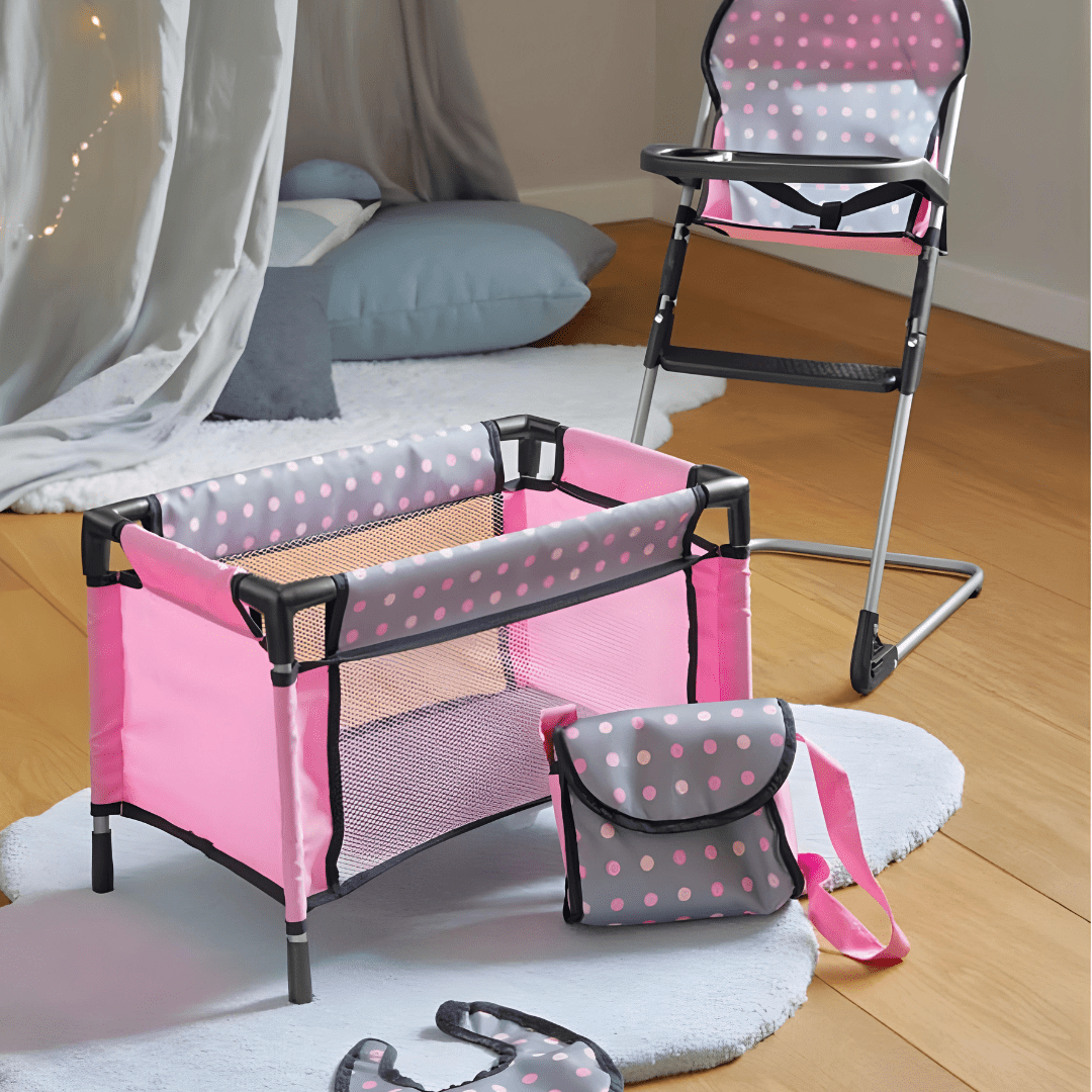 Bayer Doll's Bed With High Chair 3 Years +