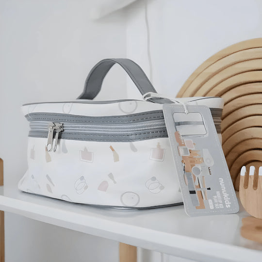 Houten make-up speelgoedset voor kinderen met cosmetische tas