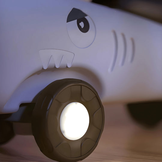 حصان هزاز 3 في 1 بعجلات ومسند للقدمين للأطفال من عمر 12 شهرًا فما فوق