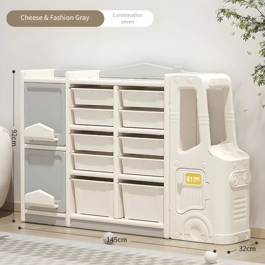 HDPE Bus Opbergkast 145×32×92cm