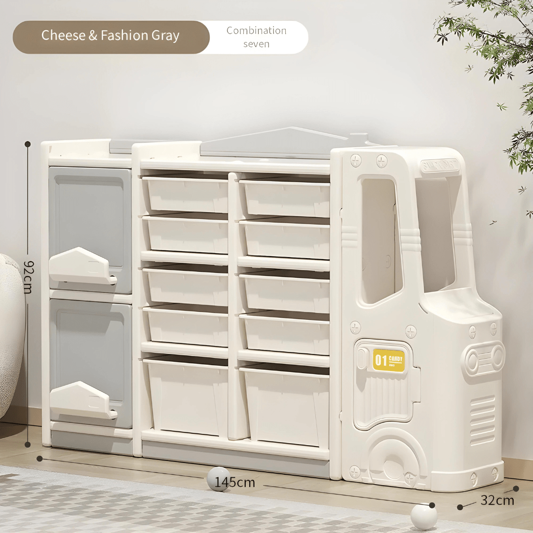 HDPE Bus Storage Cabinet 145×32×92cm