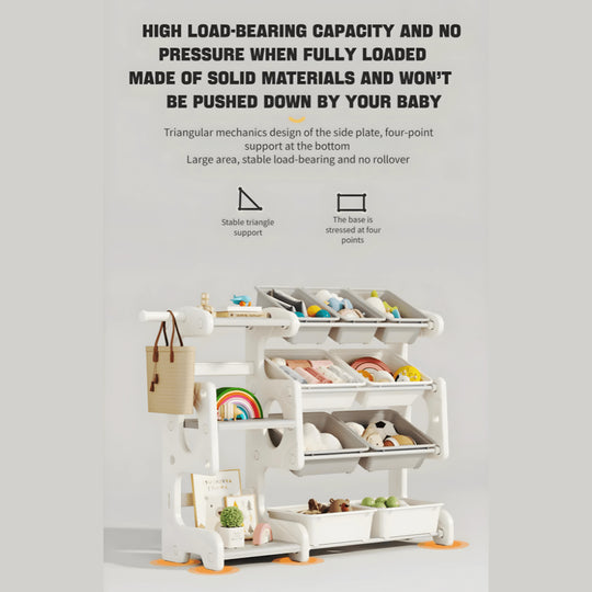 Modern design premium HDPE kinderspeelgoedboekenkast