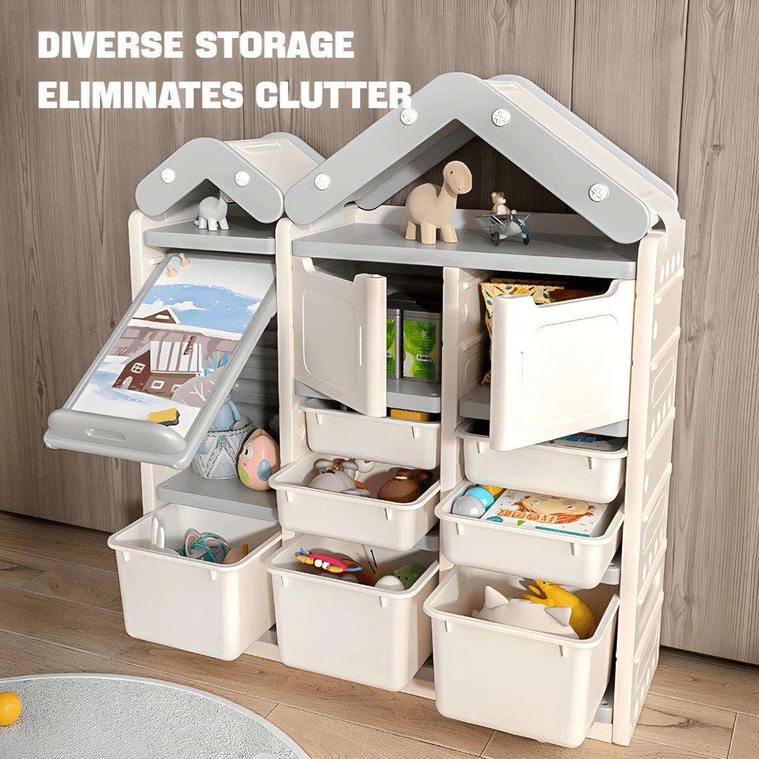 Premium HDPE Toy and Book Storage- Organize with Style And Durability