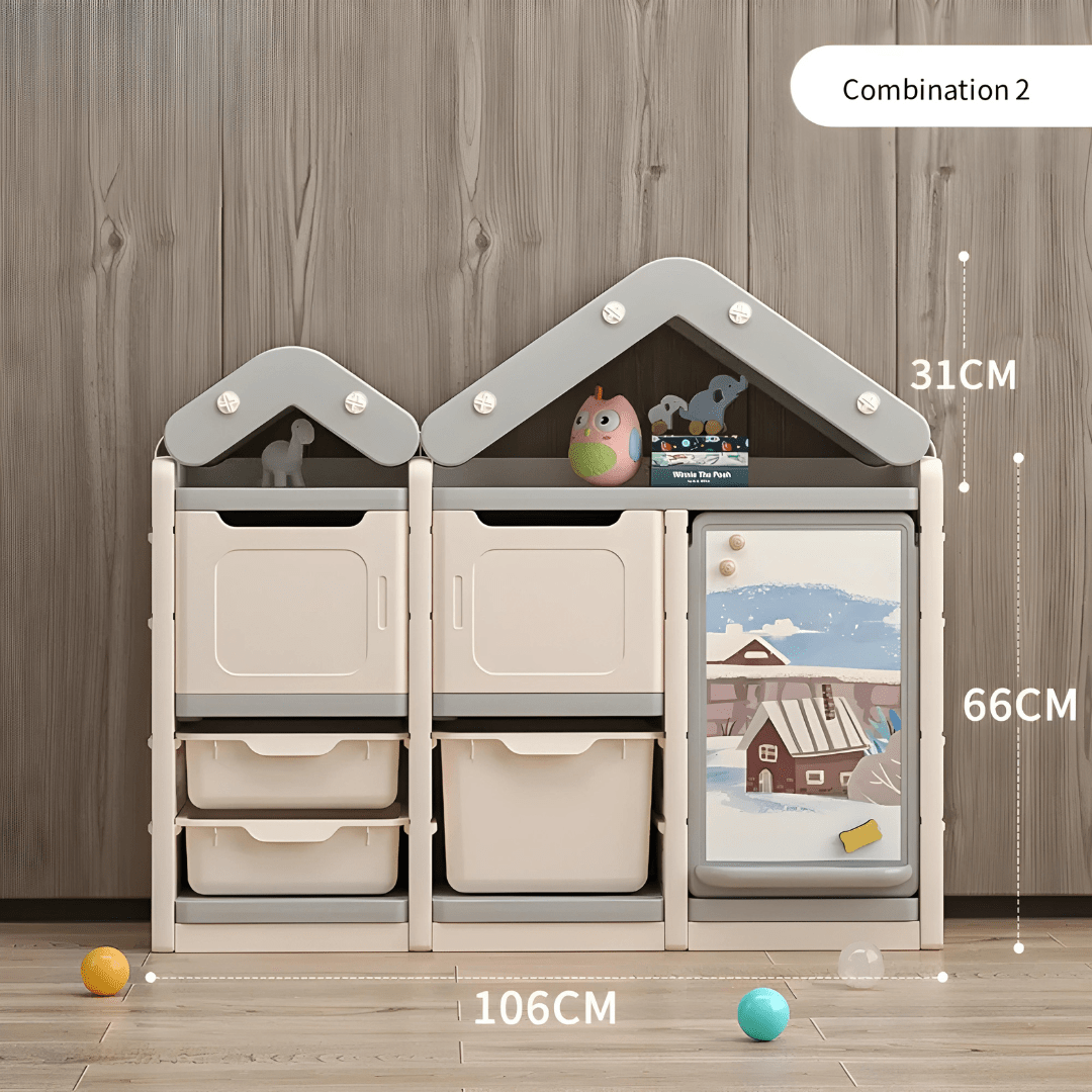 Premium HDPE Toy and Book Storage- Organize with Style And Durability