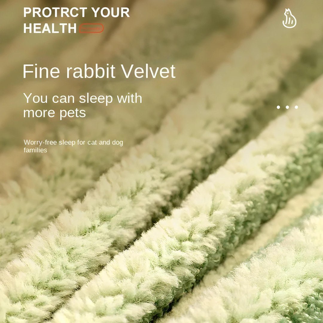 Afneembare en wasbare pluchen katten- en hondenmat van konijnen