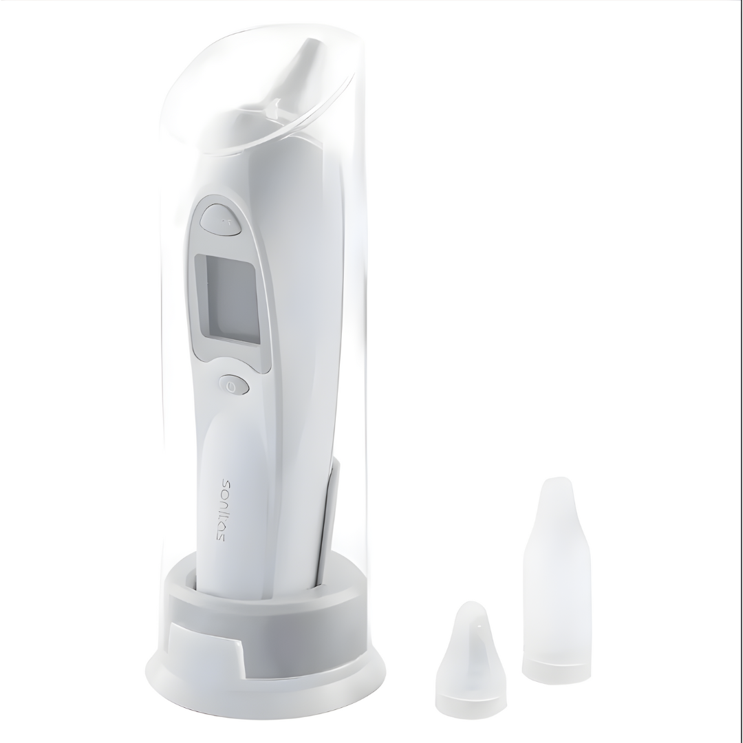 SANITAS SFT 53 medical infrared ear thermometer with display and protective caps – suitable for home and hospital use in Beirut Lebanon