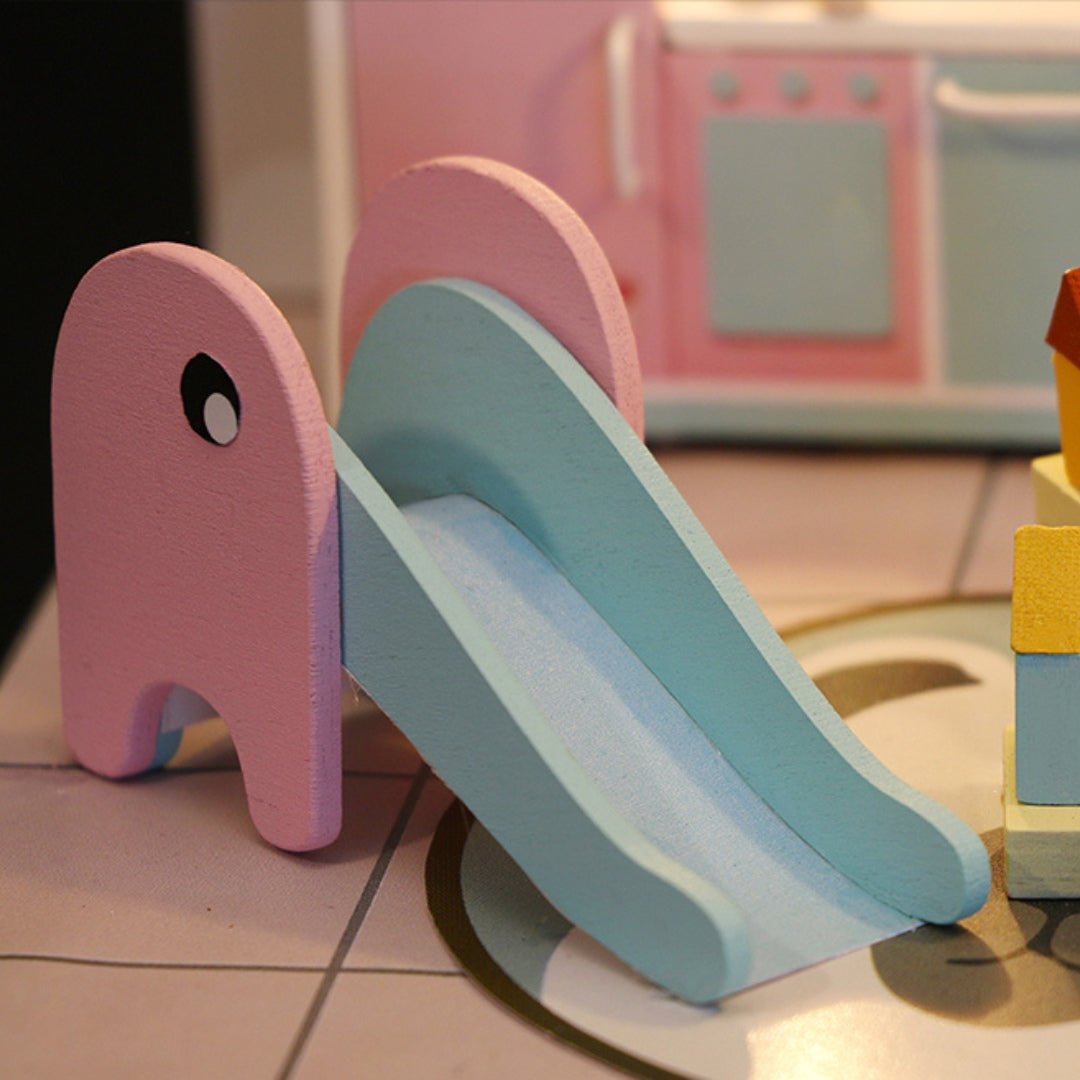 DIY Sweet Dream Bedroom – Miniature Dollhouse with LED & Furniture