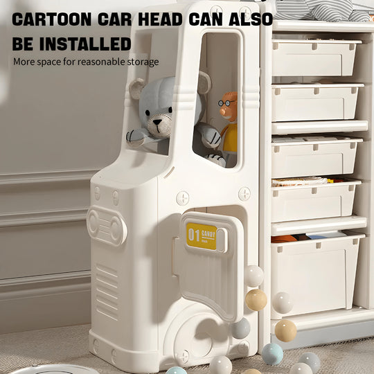 Moderne opbergkast in busdesign 110×32×92cm