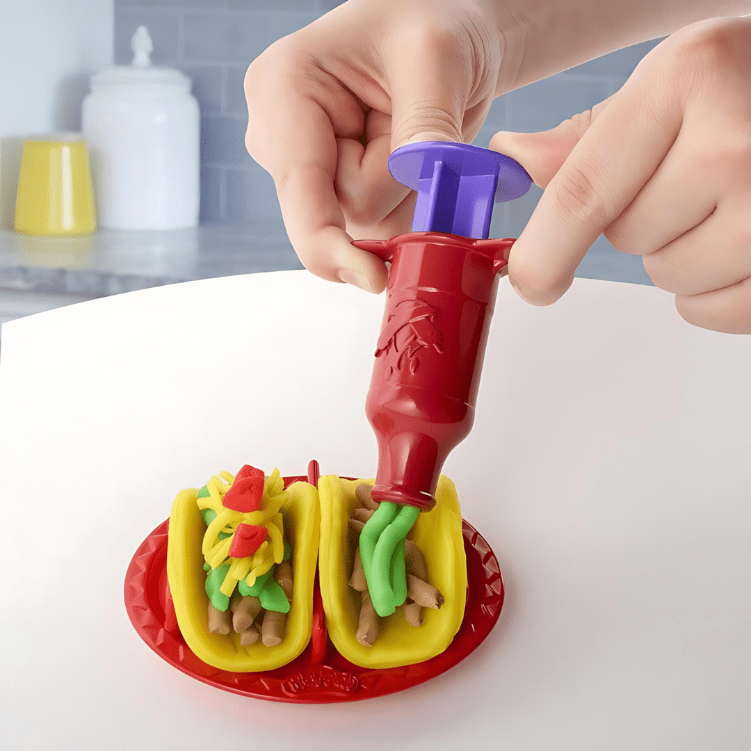 Play-Doh Taco Time Kitchen Set for Kids, 4 Colors, Non-Toxic