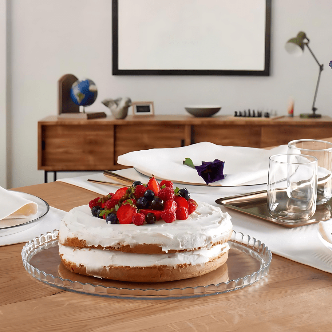 Patisserie Cake Plate 32.2 cm Transparent