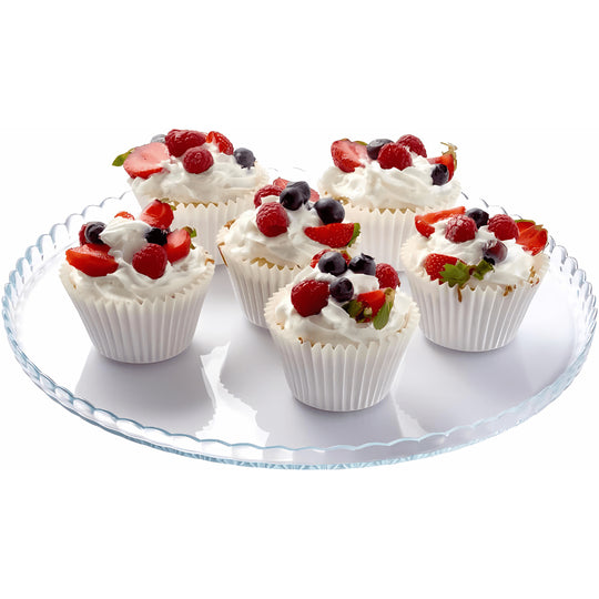 طبق كيك باتيسري شفاف 32.2 سم