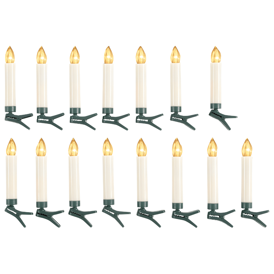 LIVARNO home LED Christmas Tree Candles 15 pcs
