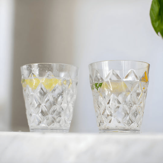 KOZIOL Drinkpot + 4 Glazen Stapelbaar