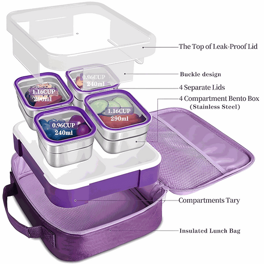 Bento Lunch Box with Insulated Bag | European Household