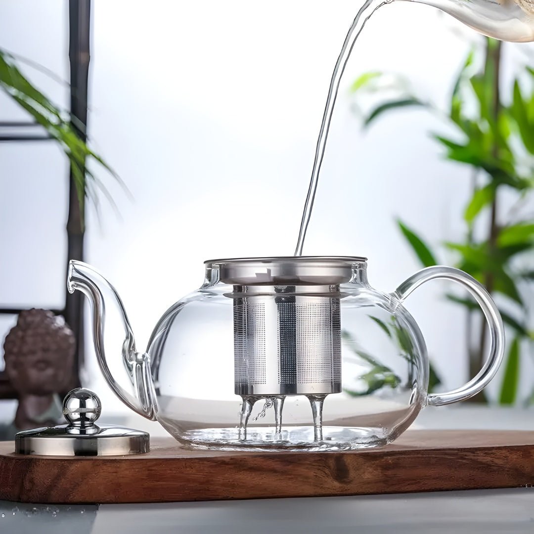 Borosilicate Glass Teapot with Strainer | European Household
