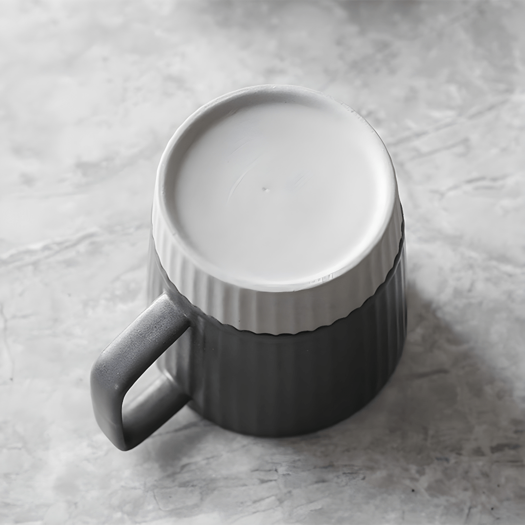Frosted Coffee Mug With Saucer - European Household