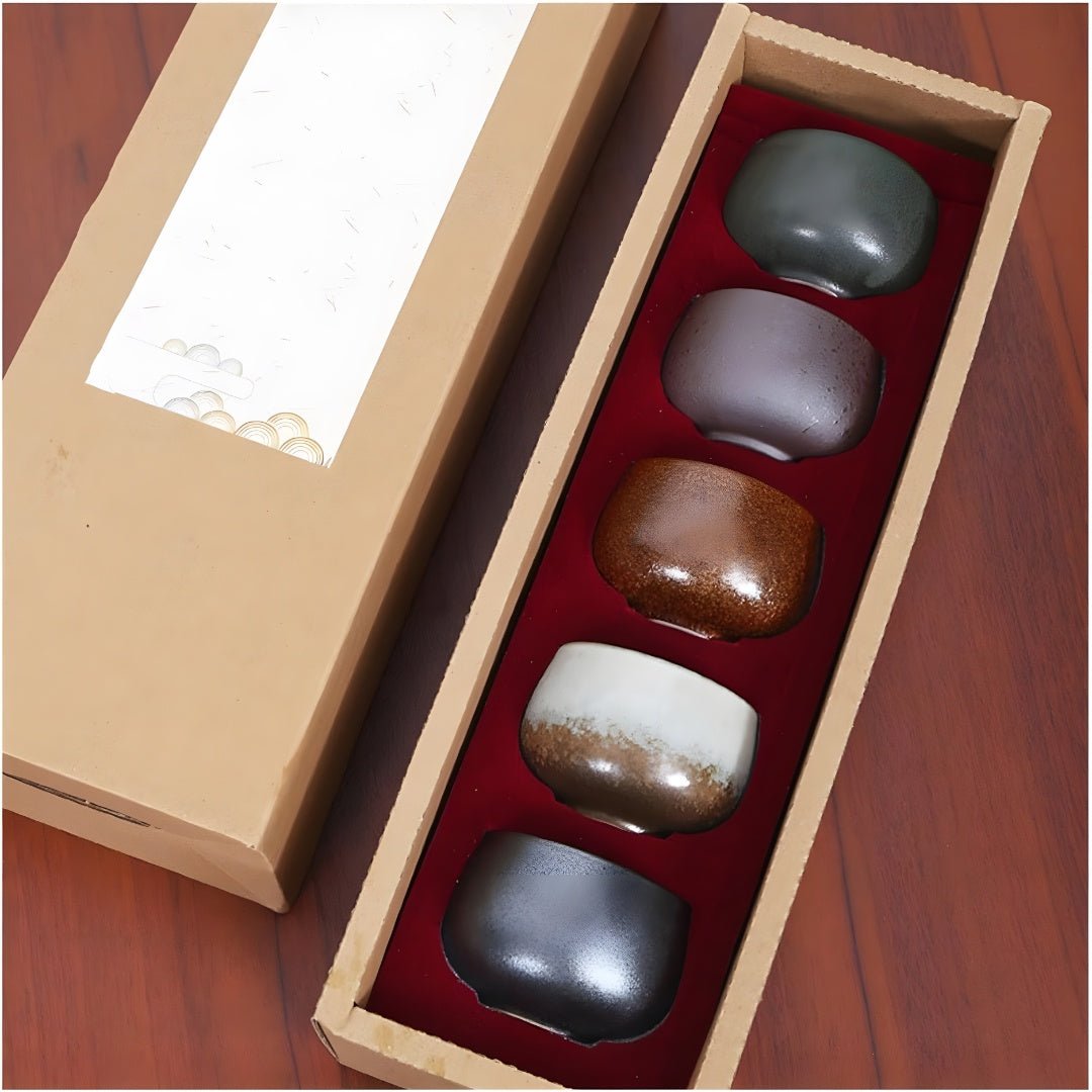 Japanese Rustic Pottery Tea Set Gift | European Household