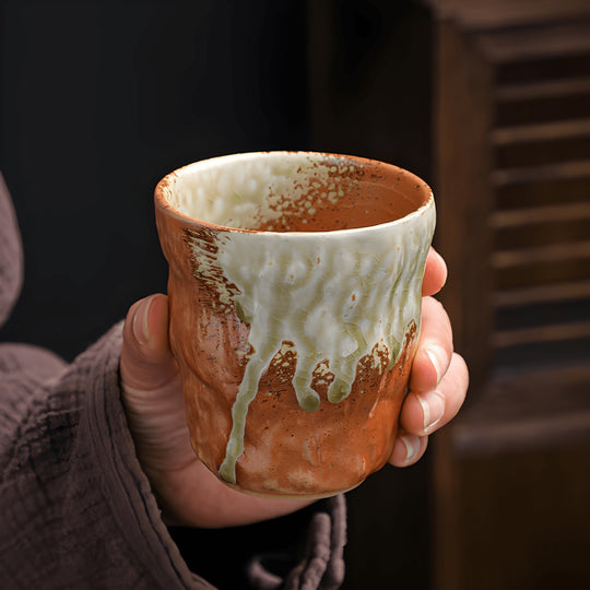 Handgemaakte rustieke Japanse keramische theekopjes 200 ml