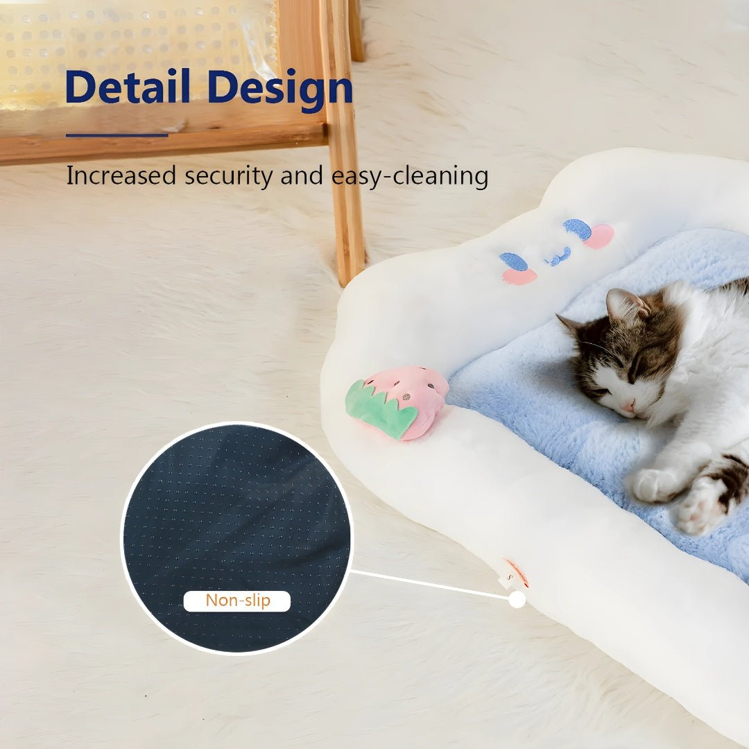 Pluche katoenen huisdierbed voor comfortabel comfort