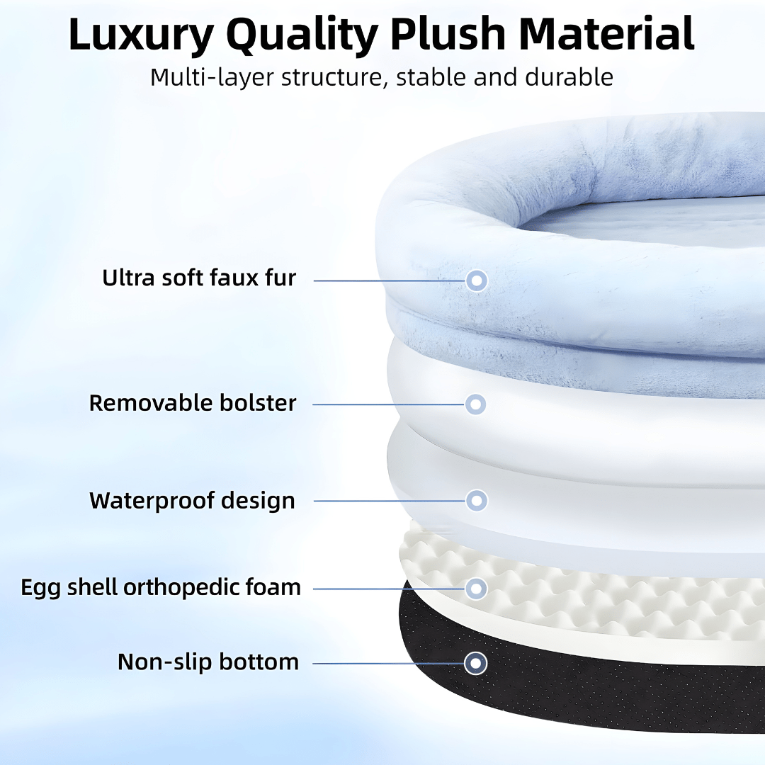 Premium orthopedisch hondenbed voor mensen met luxe comfort