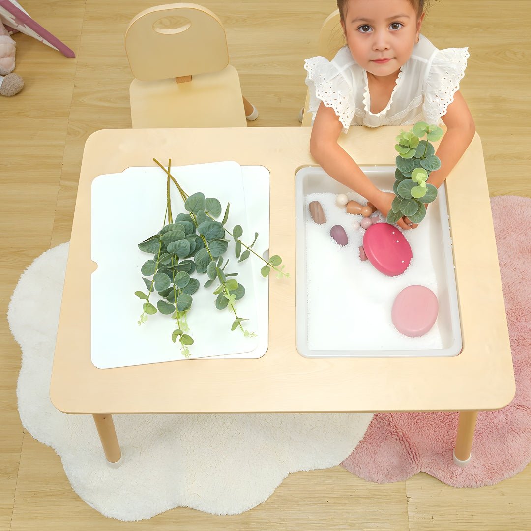 Montessori Birch Wooden Sensory Multi-Activity Table – Lebanon