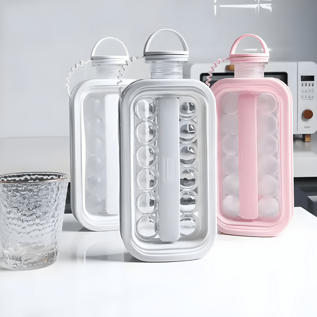 Portable Eco-Friendly 2-in-1 Ice Maker – European Household - Lebanon