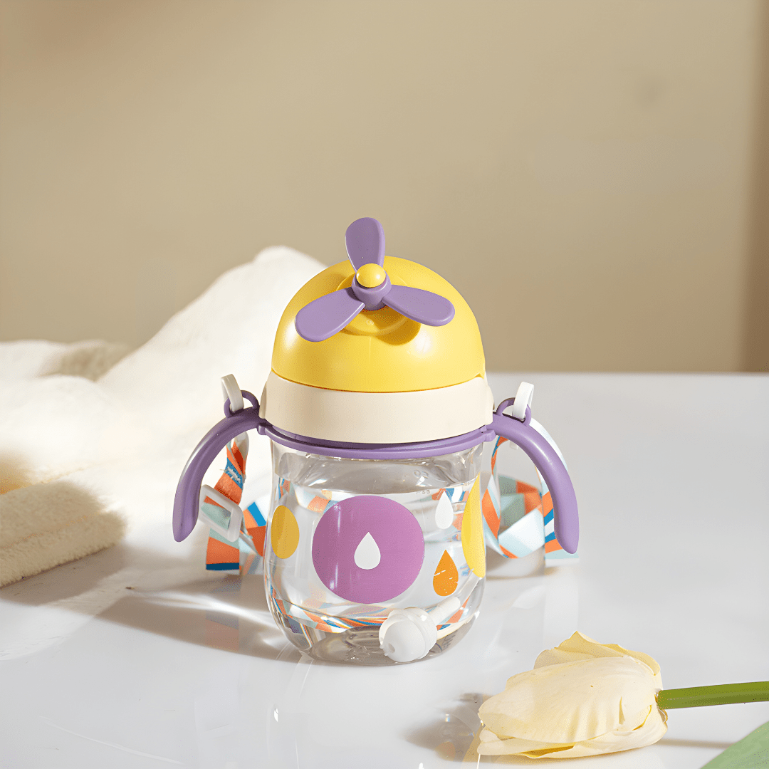 Vliegtuigvormige BPA-vrije babyrietjesbeker 250 ml