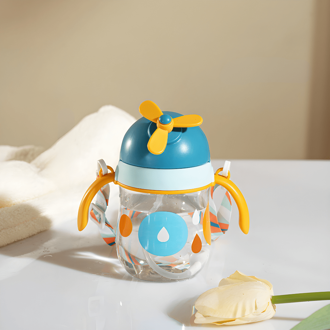 Vliegtuigvormige BPA-vrije babyrietjesbeker 250 ml