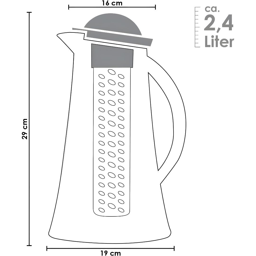 Crofton Carafe Water Jug with Interchangeable Inserts