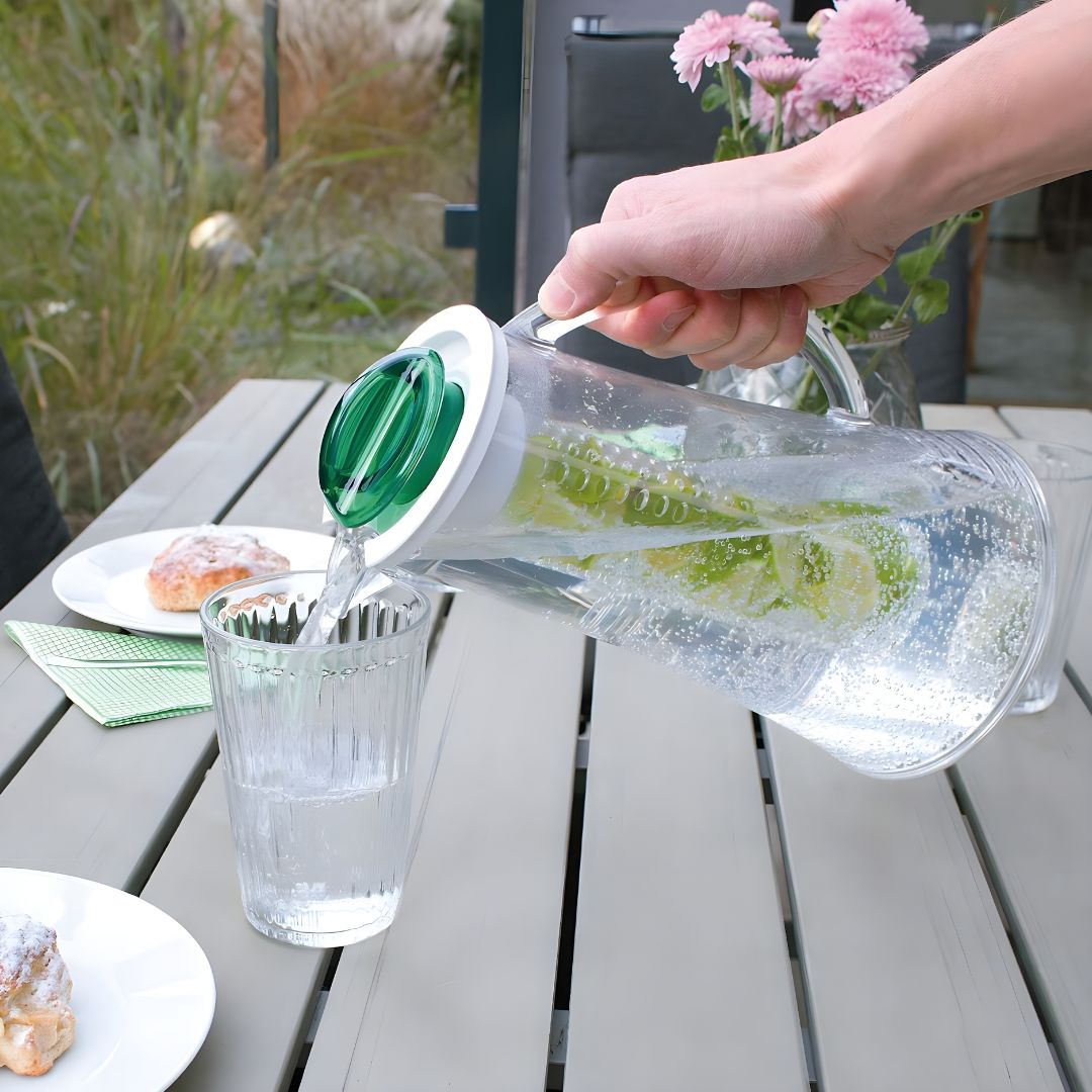 Crofton Carafe Water Jug with Interchangeable Inserts