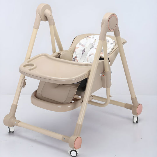 كرسي مرتفع متعدد الوظائف وأرجوحة