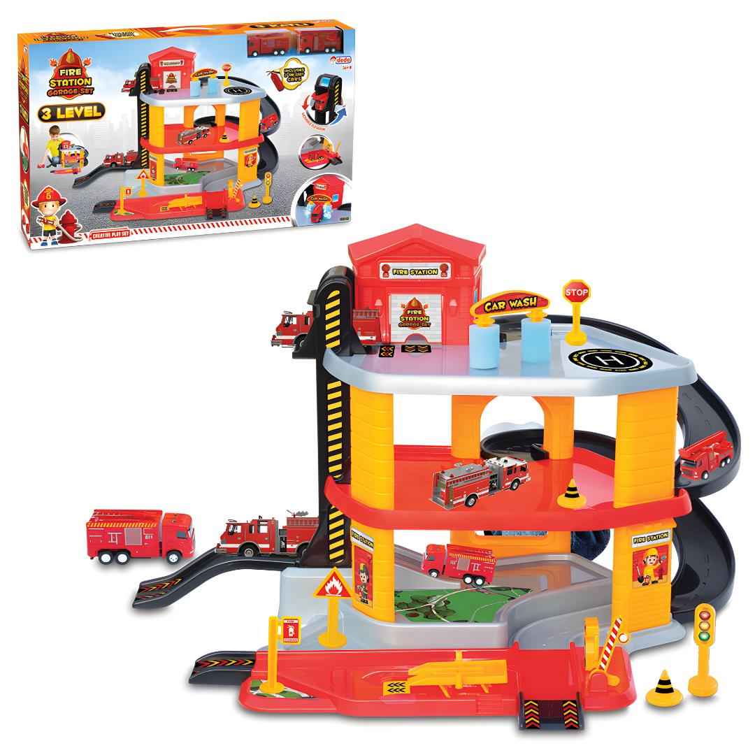 Fire Station Garage Set 3 Levels
