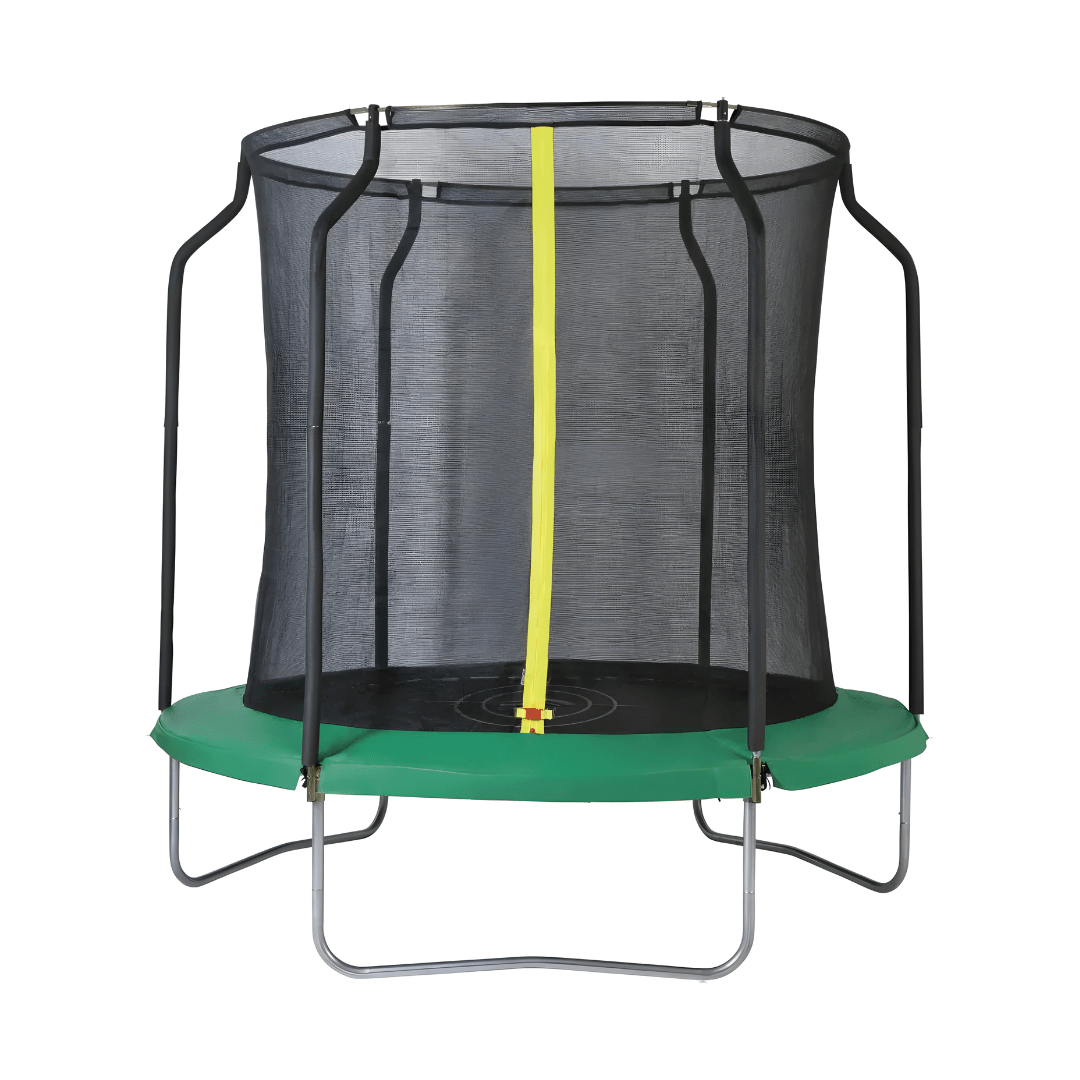 CRIVIT Trampoline with Safety Enclosure – Ø 244 cm | For Kids 6+ | Outdoor Use