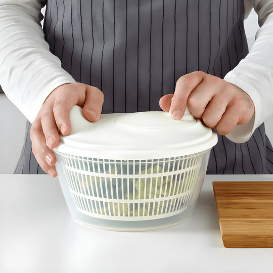 Salad Spinner with Handle – Multi-Use Salad Dryer and Serving Bowl
