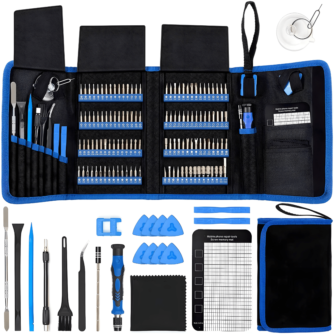142-in-1 electronics precision screwdriver set with 120 bits and 22 tools – ideal for phone, laptop, and console repair in Lebanon