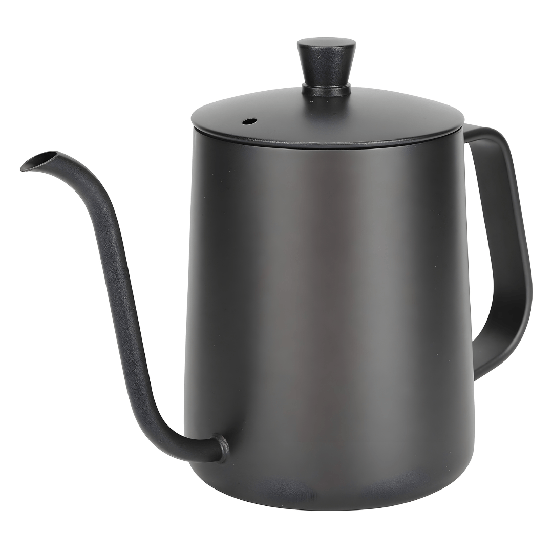 Stainless steel pour-over kettle 600ml with gooseneck spout for coffee or tea – available in Beirut Lebanon