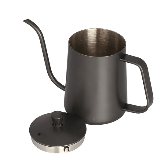 Stainless steel pour-over kettle 600ml with gooseneck spout for coffee or tea – available in Beirut Lebanon