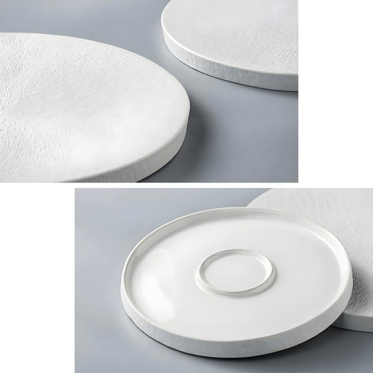 Modern Ceramic Serving Plate for Steak & Sushi – 21 or 25 Cm